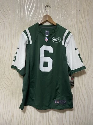 CAMISETA DE FÚTBOL AMERICANO NIKE DE LOS NEW YORK JETS NFL TALLA L HOMBRE #6 MARK SANCHEZ CON ETIQUETAS Foto 1 de 4