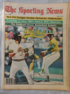 Oakland A's Tony Armas & Matt Keough May 9 1981 Sporting News No Label - Picture 1 of 1