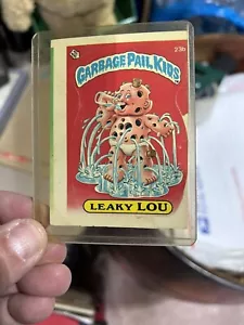 Garbage Pail Kids Card 1st Series Rare Miscut “ Leaky Lou “ #23 B GPK Card - Picture 1 of 2