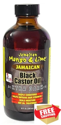 Jamaican Mango & Lime Black Castor Oil ~ Xtra Dark ~ Deeply Conditions,  8 fl oz Foto 1 de 4