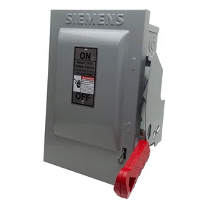 Siemens HNF61 Heavy Duty Safety Switch, 3-Pole, 30A 600VAC/250VDC 3W, Type 1 - Picture 1 of 12