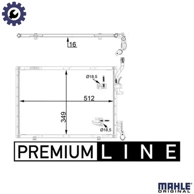 CONDENSER AIR CONDITIONING AC 31 000P FOR FORD TRANSIT/COURIER/B460/Box/MPV 1.0L - Image 1 of 4