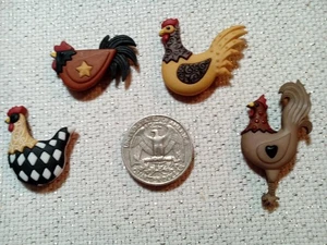 Country Chickens Needle Minders by SandrasStitchStash - Picture 1 of 9