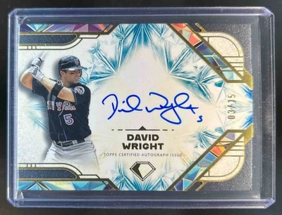 2025 Topps Diamond Icons David Wright Auto Blue #3/15 Mets - Image 1 of 2