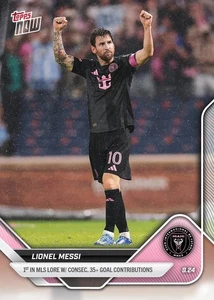 TOPPS NOW 2025 MLS  #102 LIONEL MESSI INTER MIAMI PREORDER - Foto 1 di 1
