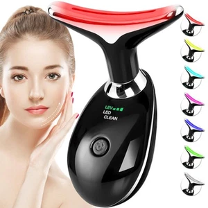 Red-Light-Therapy-for-Face-and-Neck, 7 Color Face Massager Tool for Wrinkles,... - Picture 1 of 7