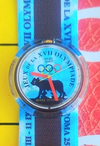 Swatch Pop Watch ROMA 1960 PMZ101 1994 Olympic Specials New Old Stock - Picture 1 of 7