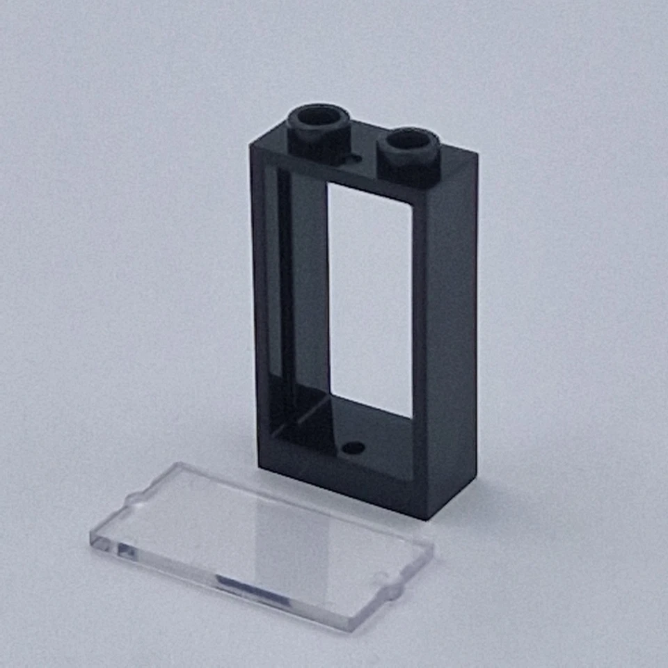 Lego 5x Fenster Scheibe 1x2x3 window glas 60593 60602 schwarz black - Bild 1 von 1