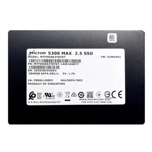 Micron 5300 MAX 3.84TB SSD 3840GB 2.5" SATA 6Gb/s MTFDDAK3T8TDT-1AW1ZABYY - Picture 1 of 1
