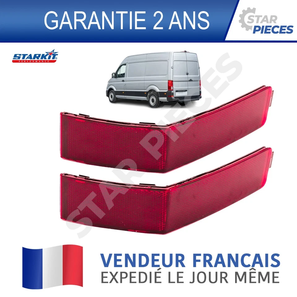 2 Réflecteur pare choc arrière VW CRAFTER II 2 MAN TGE  2017 7C0945105 7C0945106 - Photo 1/4