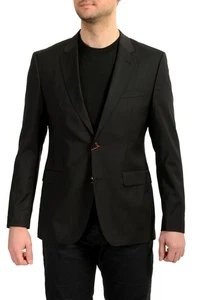 Hugo Boss Men's "Jeffery181S" Regular Fit Black 100% Wool Blazer US 38R IT 48R - Picture 1 of 7