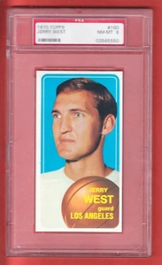 1970  TOPPS  BASKETBALL  #160  JERRY WEST  LAKERS  HOF   PSA 8 - Afbeelding 1 van 2