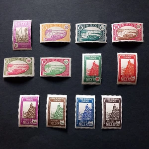 COLONIE FRANCESI - NIGER 1939/40 SOGG.AFRICANI, SERIE DI 12 VALORI MNH/MH **/* - Imagen 1 de 2