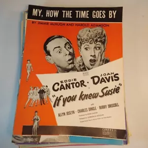 Piano Sheet Music Lot (100) Eddie Cantor Joan Davis Benny Goodman Etc Various... - Picture 1 of 8