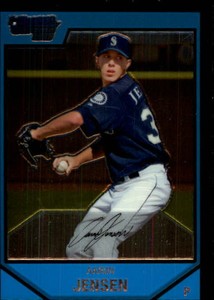 2007 Bowman Chrome Baseball Prospects #BC61 Aaron Jensen Seattle Mariners