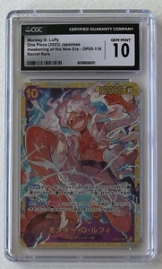 One Piece TCG, Monkey D Luffy OP05-119 SEC 2, CGC 10 - Picture 1 of 2