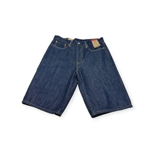 NWT Men's Levi's 469 Loose Fit Shorts Dark Wash Denim Jeans Size 31 12" Inseam - Picture 1 of 4