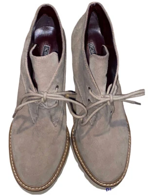 Botines de plataforma con cordones NARISKA generación BCBG Smoke Taupe talla 7,5 Foto 1 de 4