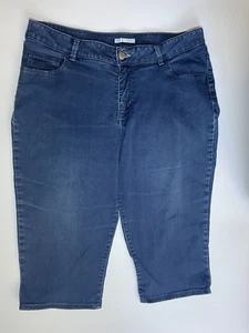 Lee Vintage Capri Cropped Jeans UK 24 W39 "L19" Damen Riders Blau Mid Rise - Bild 1 von 13