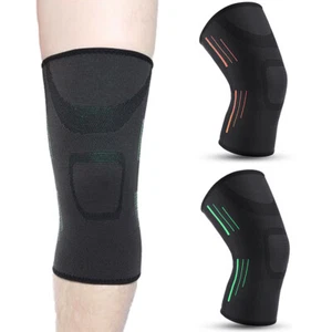 Sports Breathable Silicone Knee Pads Gym Cycling Stretch Knee Pads for Work USA - Picture 1 of 13