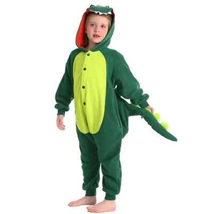 Dinosaur One-piece Costume For Kids Unisex Pajamas Christmas Cosplay Costumes - Picture 1 of 12