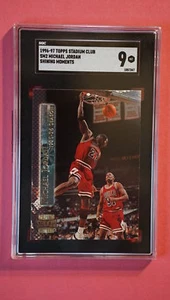 1996 Stadium Club #SM2 Michael Jordan Shining Moments SGC 9 Mint - Picture 1 of 2