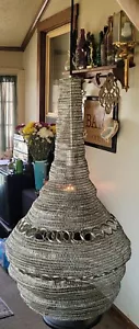 Metal Woven Chandelier Industrial Decor - Picture 1 of 5