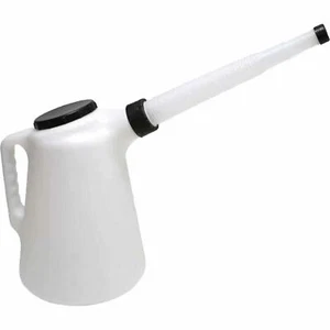 5 Litre Measuring Jug With Flexi Spout & Lid Fluid Fuel Oil Petrol Diesel - Picture 1 of 7