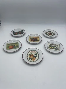 William Sonoma Italy Rosanna Obstset 6 Brotteller - Bild 1 von 5