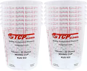 Paint Mixing Cups Plastic Measuring Cup Epoxy Resin, Disposable or Reusable, 32- - Picture 1 of 12