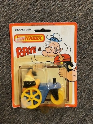 Vintage 1980 Popeye Die Cast Matchbox Toy Car CS-14 Bluto's Road Roller - Image 1 of 4