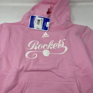NBA Adidas Houston Rockets Pink Sweatshirt Top Womens Size M - Picture 1 of 3