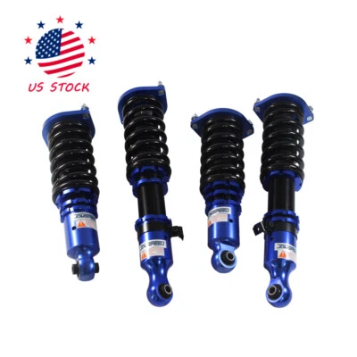 4×COILOVER Suspension Kit Blue For Mazda Miata MX5 NA NB 1990-2005 Shock Struts - Image 1 of 4