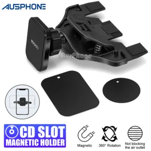 Universal Magnetic CD Slot Mount Holder Car Phone Stand For iPhone16 Samsung S25 - Picture 1 of 12