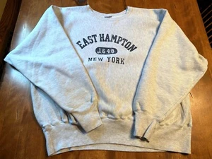 Champion Reverse Weave Vintage 90s East Hampton Crewneck Sweatshirt X-Large Ta2 - Picture 1 of 5