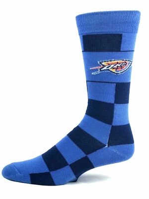 Calcetines Oklahoma City Thunder azul y azul marino a cuadros Deuce Crew Foto 1 de 2