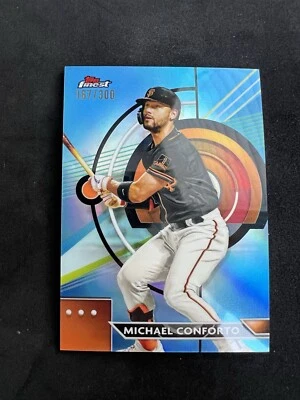 2023 Finest #45 Michael Conforto Sky Blue Refractor #/300 - Image 1 of 2