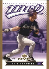 2003 Upper Deck MVP Gold Arizona Diamondbacks Baseball Card #9 Luis Gonzalez/150