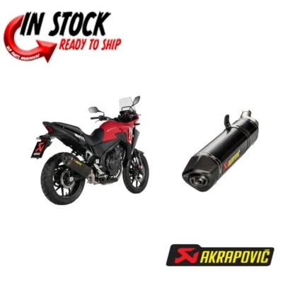 AKRAPOVIC SLIPON EXHAUST MUFFLER CF HONDA 2024 NX500 16-24 CBR500R - Image 1 of 3