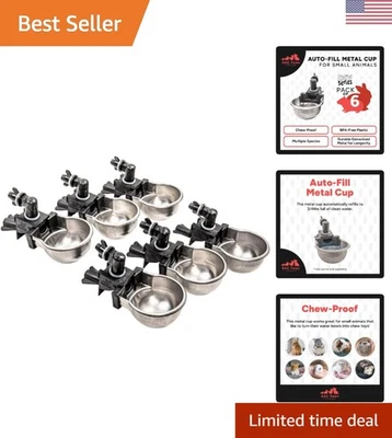 Автоматические чашки для воды с гравитационной подачей — идеально подходят для цыплят, кроликов и многого другого — 5 галлонов - Изображение 1 из 4