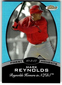 2008 Finest Mark Reynolds Finest Moments Refractors Blue #/299 #FM-MR - Picture 1 of 2