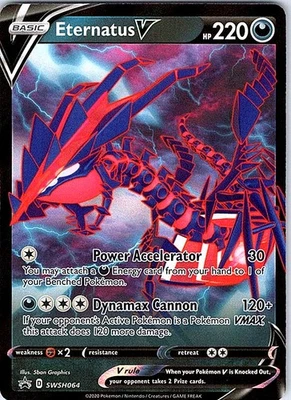 Eternatus V SWSH064 SWSH: Sword & Shield Promo Cards Holo Promo NM - Image 1 of 2