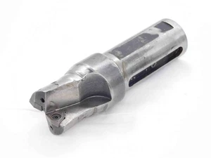 33 mm O.D. 5" OAL COOLANT THRU INDEXABLE INSERT DRILL 1 1/4 SHANK 2 FLUTE 33mm - Picture 1 of 7