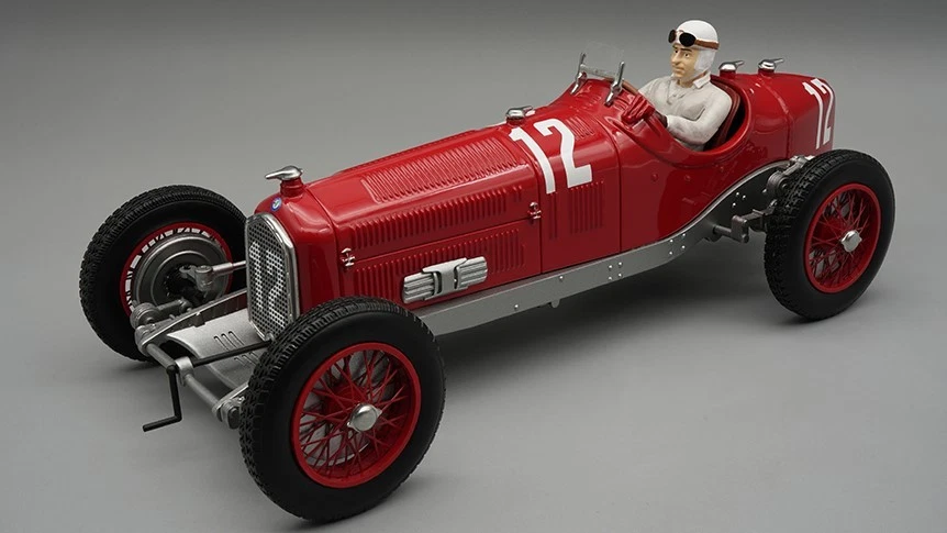 TECNOMODEL TMD18326D ALFA ROMEO P3 TIPO B N.12 WINN.FRENCH GP 1932 T.NUVOLARI W/ - Immagine 1 di 1