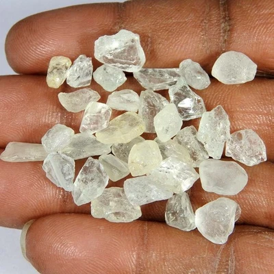 Piedra preciosa de cabujón áspera faceta topacio blanco 100 % natural 69,05 cts. lote Foto 1 de 3