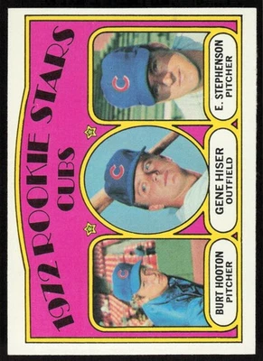 1972 Topps #61 Cubs Rookie Stars (Burt Hooton / Gene Hiser / Earl Stephenson) - Image 1 of 2