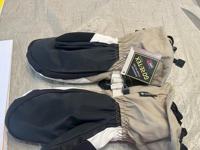 Guantes de esquí Saline Titan para mujer talla Lg blanco/negro/bronceado nuevos Foto 1 de 4