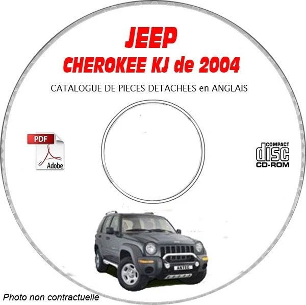 CHEROKEE KJ 04 - Catalogue Pieces CDROM JEEP Anglais Expédition - --, Support - - Photo 1/1