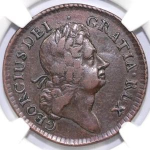 1723 1/4p DEI GRATIA S-6604 Hibernia Colonia NGC VF 35 - Picture 1 of 5
