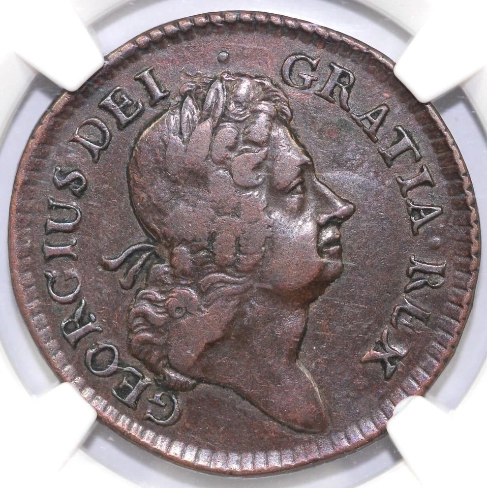 1723 1/4p DEI GRATIA S-6604 Hibernia Colonia NGC VF 35 - Image 1 of 4